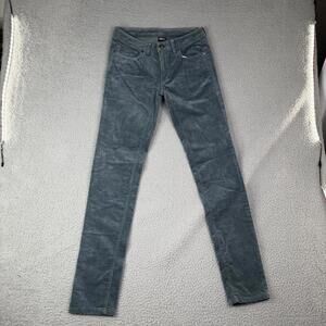 Patagonia Slim Fit Corduroy Pants Women's 27 Blue Gray Organic Cotton Outdoors